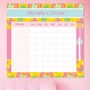 Yellow Flowers Pattern Customizable Chore Chart