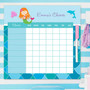 Mermaid Shades Chore Chart