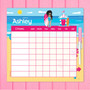 Beach Girl Chore Chart