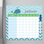 Sweet Little Blue Whale Editable Chore Chart