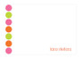 Fantastic Cool Note Card Designs | Happy Dots In Orange