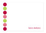 Gorgeous Custom Stationery Cards | Happy Dots In Pink