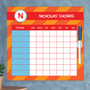 Fun initials Orange Chore Chart