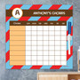 Fun initials Red Chore Chart