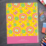 Flower Initial Kids Notebook