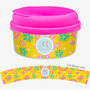 Yellow Flowers Pattern Snack Bowl