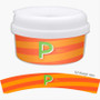 Brilliant Initial Orange Snack Bowl