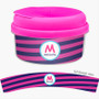 Fun Initials Magenta Snack Bowl
