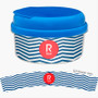 Chevron Navy And Red Snack Bowl