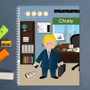 A Boy Crunching Numbers Boy Kids Notebook