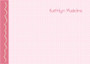 Beautiful Personalized Stationery Note Cards | Cute Bunny Pink