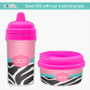 Best sippy cups for toddlers Zebra & Pink