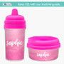 Bold Colorful Name Personalized Sippy Cups