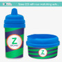 Fun Initials - Green Sippy Cup