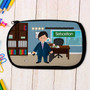 A Boy Crunching Numbers Pencil Case