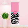 Zebra and pink Growth Chart