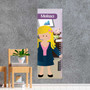 A Girl Crunching Numbers Kids Growth Chart