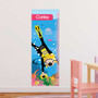 Underwater Diver Girl Kids Growth Chart