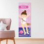 Cute Gymnast Girl Kids Growth Chart