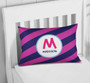 Fun Initials Magenta Pillowcase Cover