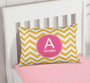 Chevron Mustard and Pink Pillowcase Cover
