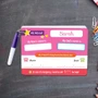 ABC Dry Erase Practice Cards for Girls