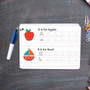 ABC Dry Erase Practice Cards for Boys