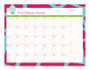 Cute Pink Rocks Monthly Removable Wall Calendar