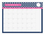 Quatrefoil Beauty Monthly Removable Wall Calendar
