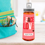 Peace & Love Sports Water Bottle