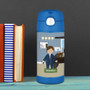 A Boy Crunching Numbers Thermos Bottle