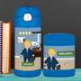 A Boy Crunching Numbers Thermos Bottle