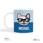 Fun & Cute Dog Blue Kids Plate