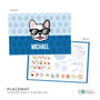 Fun & Cute Dog Blue Kids Plate