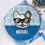 Fun & Cute Dog Blue Kids Plate