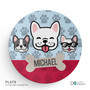 Cool Dogs Blue Kids Plate