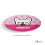 Sweet Pink Pup Custom Plate for Girls