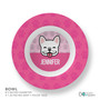 Sweet Pink Pup Custom Plate for Girls