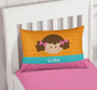 Just Like Me Girl Orange Pillowcase Cover