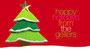 Red 3D Xmas Tree  Gift Tag