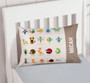 Sweet Animal Chart Brown Pillowcase Cover