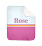 Glitter Pink Name Sherpa Blanket