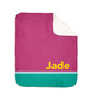 Linen Fuschia Style Sherpa Blanket