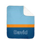 Modern Navy Sherpa Blanket