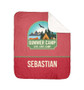Live, Love, Camp Red Sherpa Blanket