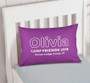 Modern Purple Autograph Camp Pillowcase Cover