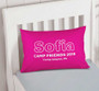 Modern Magenta Autograph Camp Pillowcase Cover