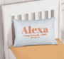 Glitter Orange Name Autograph Camp Pillowcase Cover