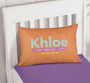 Linen Orange Style Autograph Camp Pillowcase Cover