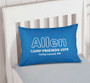 Modern Blue Autograph Camp Pillowcase Cover